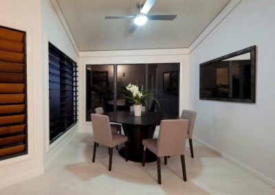 Dining area with Breezway Louvre Windows