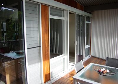 Breezway louvres with screen