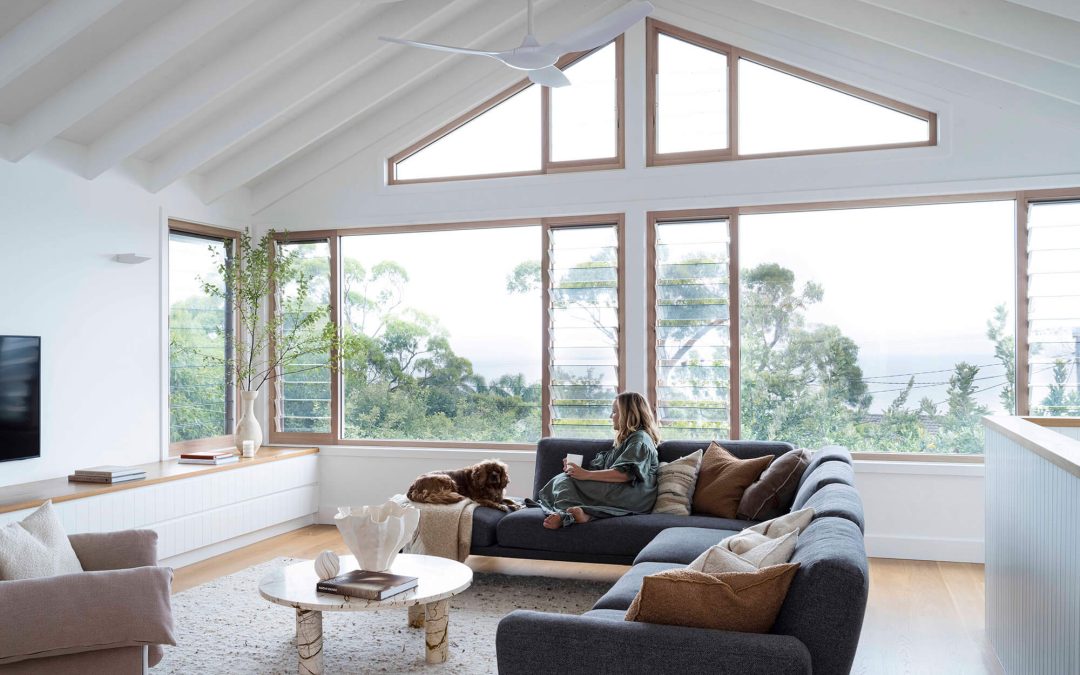 Aussie Coastal Reno featuring Breezway Louvre Windows