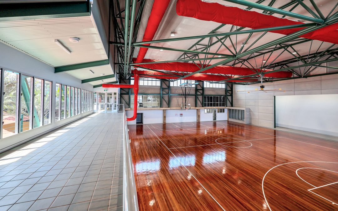 Naturally Ventilated Charles Darwin University Sports Hall